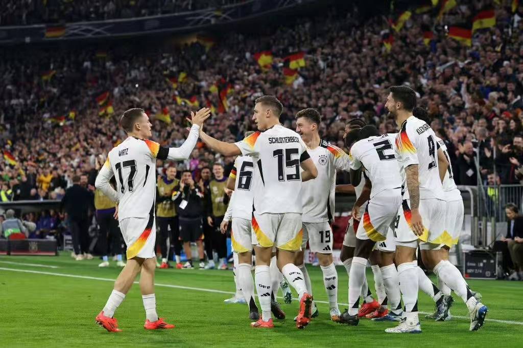 德国队在比赛中表现出了强大的实力